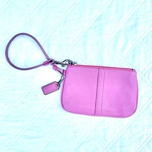 Bubblegum Pink Coach Wristlet
